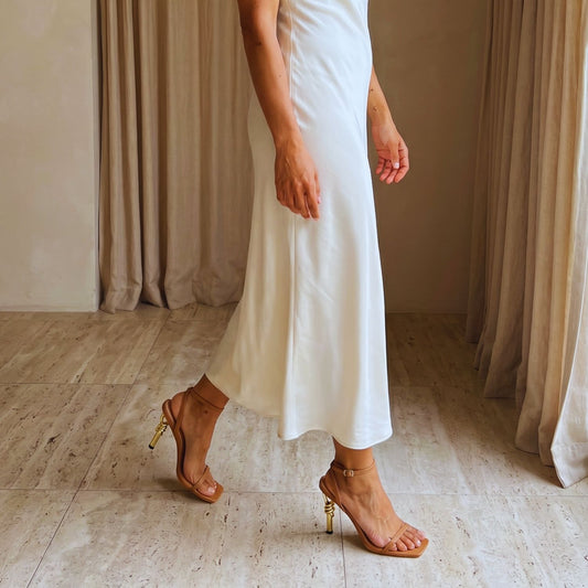 Sculpted Aura Gold Sandals