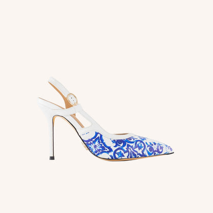 Luna Velluto Slingback Heels