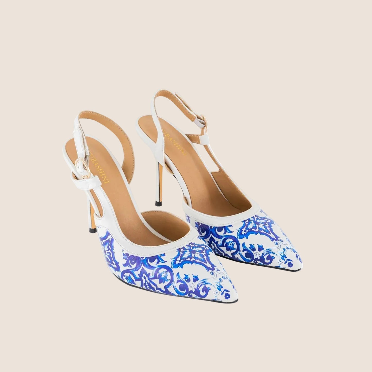 Luna Velluto Slingback Heels