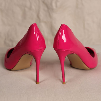 Fuchsia Mirror Stiletto Pumps