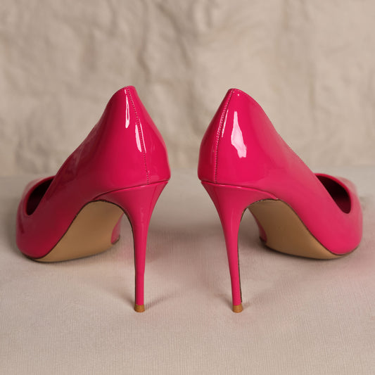 Fuchsia Mirror Stiletto Pumps