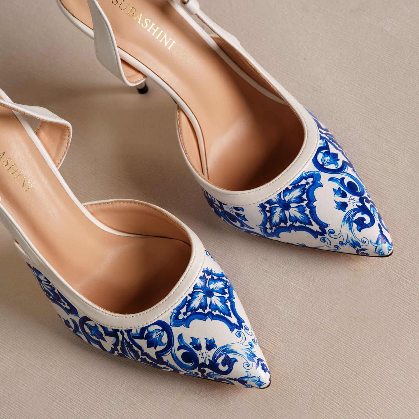 Luna Velluto Slingback Stiletto
