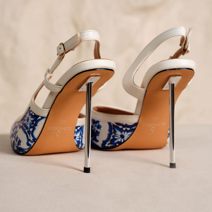 Luna Velluto Slingback Stiletto