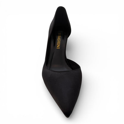 Amira – Classic Black Satin Pump