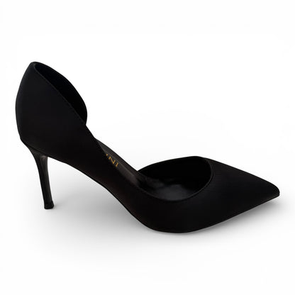 Amira – Classic Black Satin Pump