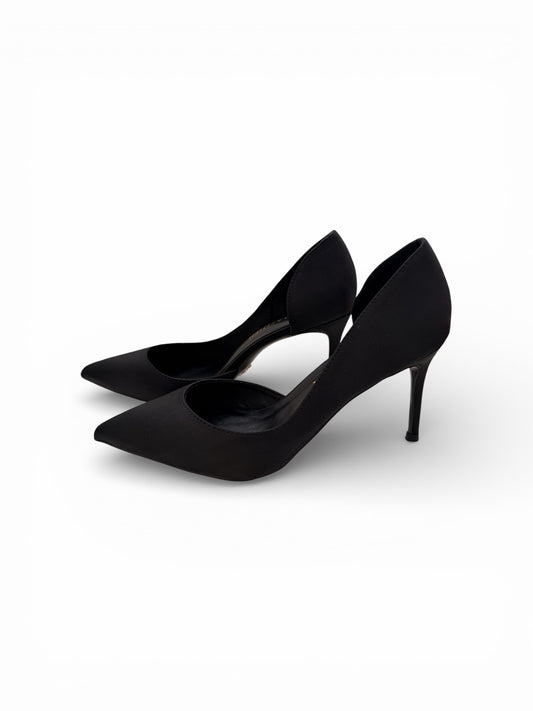 Amira - Classic Black Satin Pump