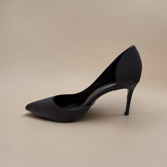Amira - Classic Black Satin Pump