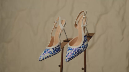 Luna Velluto Slingback Stiletto