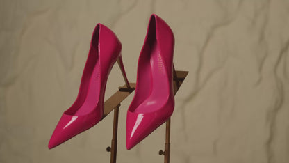 Fuchsia Mirror Stiletto Pumps